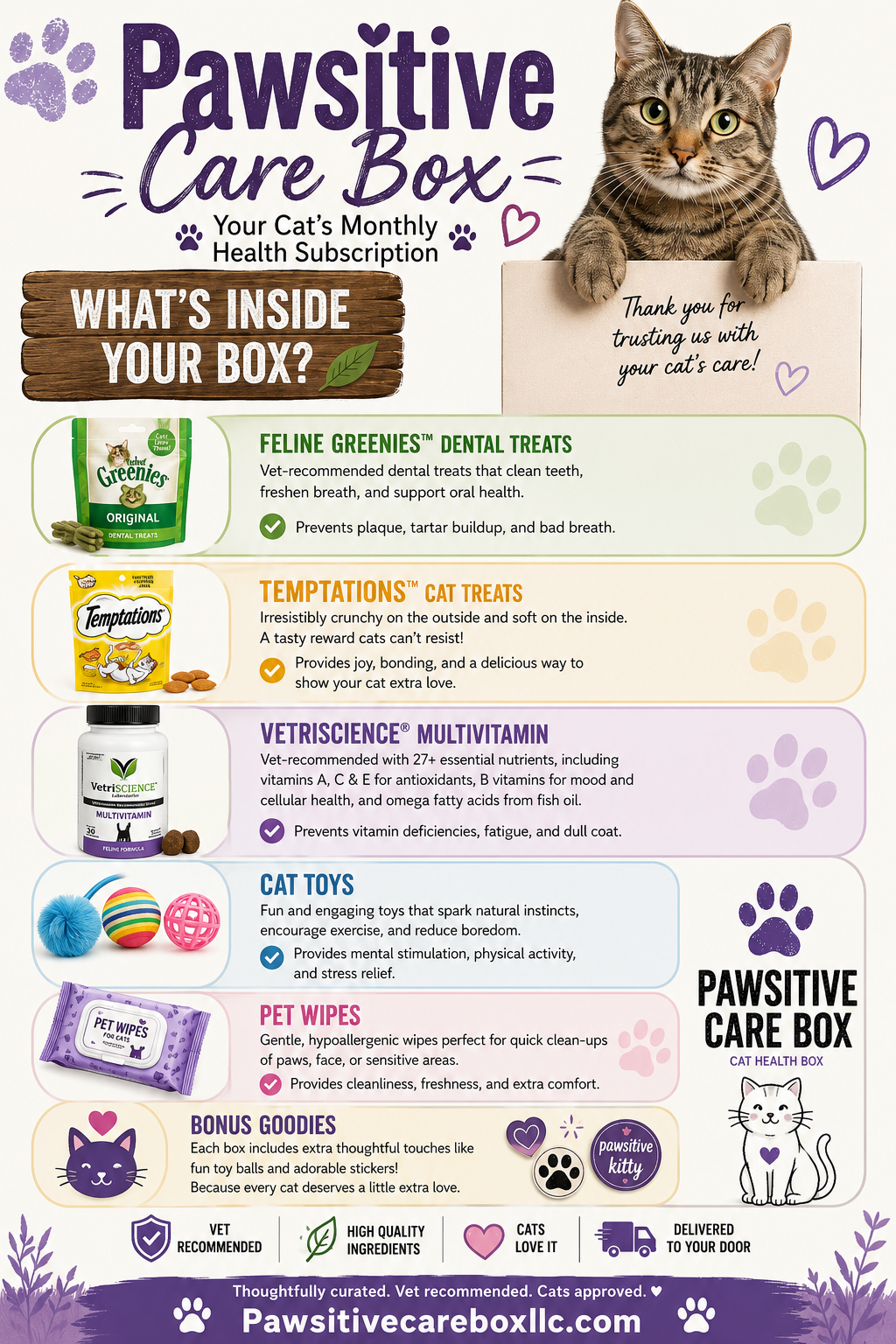 Pawsitive CareBox Cat Box