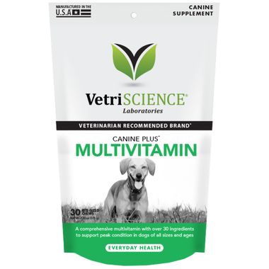 VetriScience Canine Plus Multivitamins (30 Bite-Sized Chews)