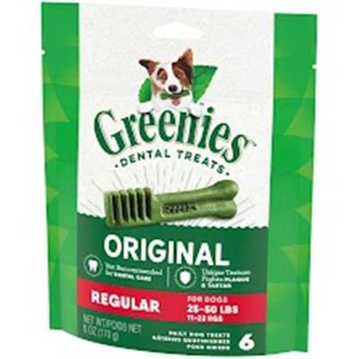 Greenies Dog Dental Treats Regular Original 1ea/6 oz, 6 ct